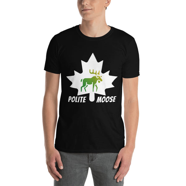 Short-Sleeve Unisex T-Shirt | Polite Moose Maple Front