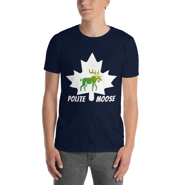 Short-Sleeve Unisex T-Shirt | Polite Moose Maple Front