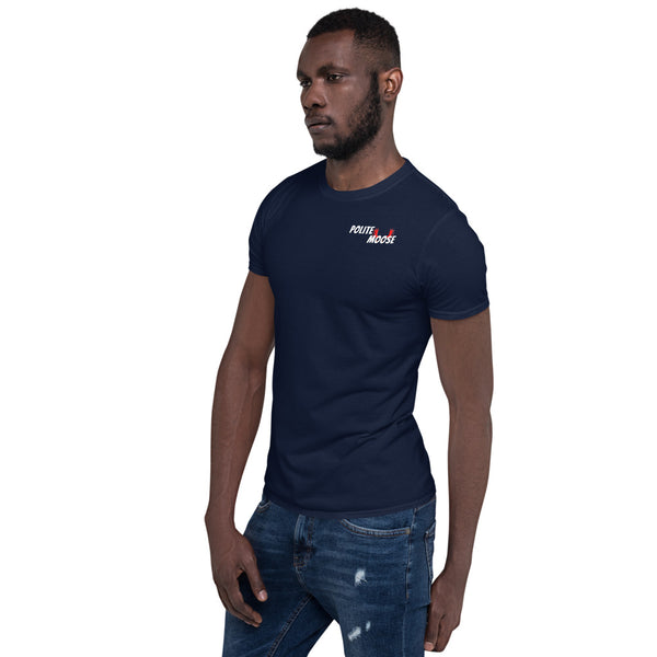 Short-Sleeve Unisex T-Shirt | Polite Moose Left Chest