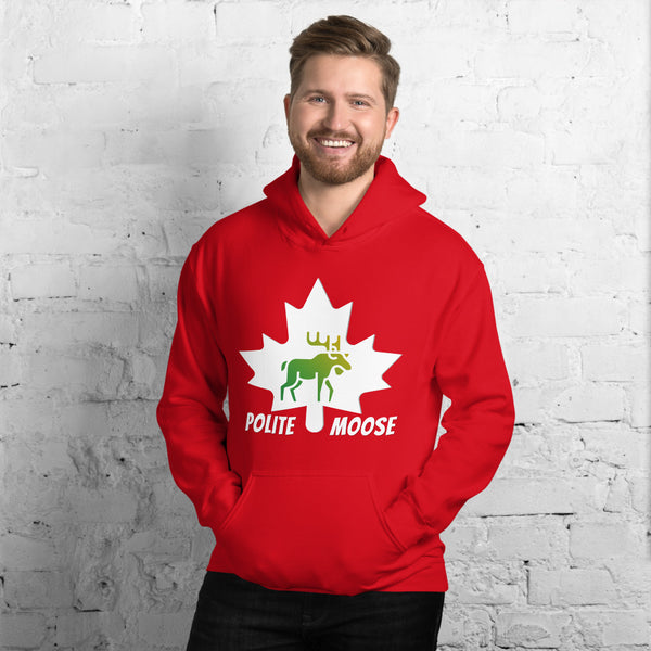 Unisex Hoodie | Polite Moose Maple Front