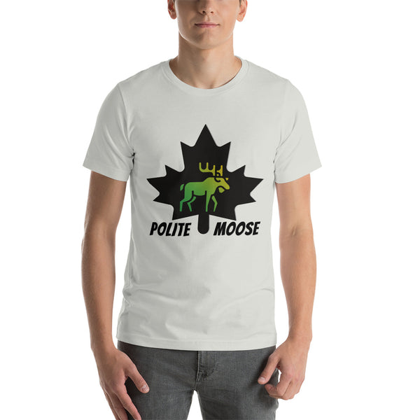 Short-Sleeve Unisex T-Shirt | Polite Moose Maple Front