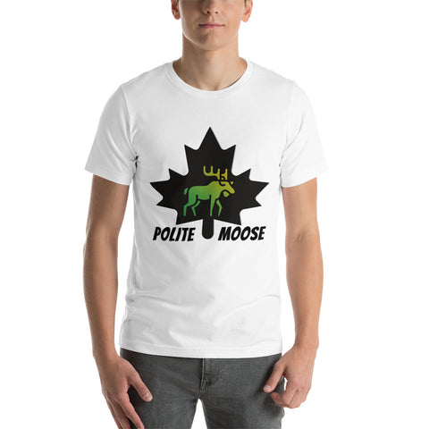 Short-Sleeve Unisex T-Shirt | Polite Moose Maple Front